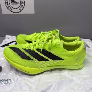Adidas Adizero Finesse Track Spikes Running Lucid Lemon Black Men Sz 4.5 IG2018